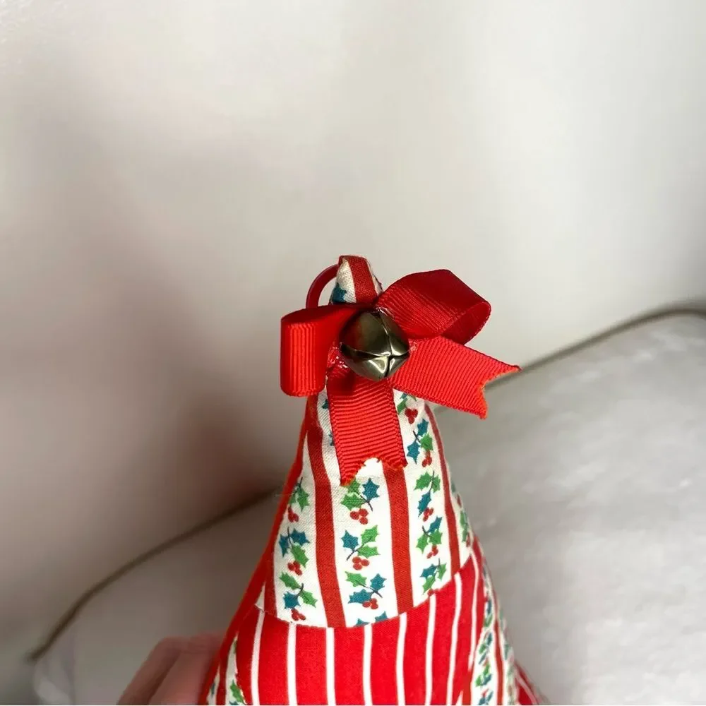 Christmas Tree Quilted Handmade Wall Hanging Decor Holiday Patchwork Pillows